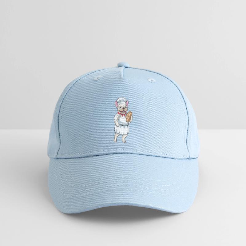 French Bulldog Baker Bread Organic Kids’ Baseball Cap