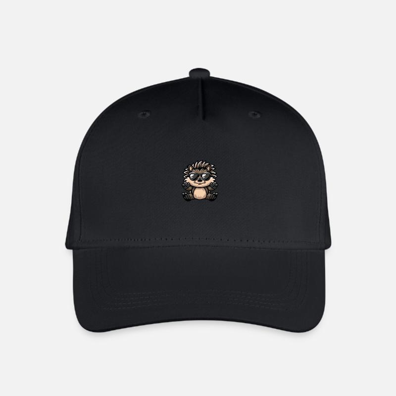 hérisson animal cool - Casquette de baseball bio Enfant - noir