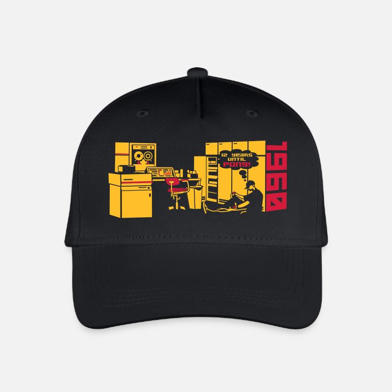 pong1960_2c - Kinder Bio Basecap - Schwarz