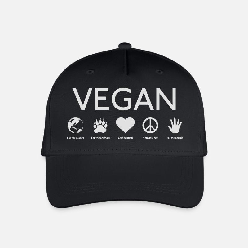Vegan Shirt - Kinder Bio Basecap - Schwarz