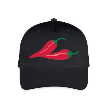 Chilli Piments tranchants - Casquette de baseball bio Enfant - noir - Devant
