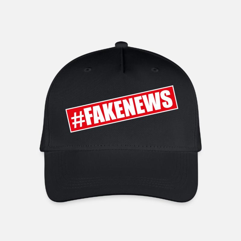Hashtag Fake News Donald  - Kinder Bio Basecap - Schwarz