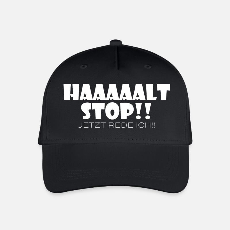 Haaaaaalt Stop!! Jetzt Rede ICH! - Kinder Bio Basecap - Schwarz