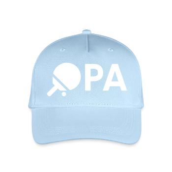 Opa Tischtennis Geschenkidee Großvater Ping-Pong - Kinder Bio Basecap - Hellblau - Vorne