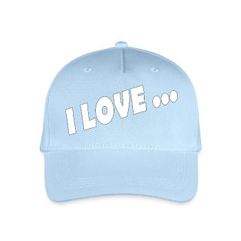I LOVE ... - Kinder Bio Basecap - Hellblau - Vorne
