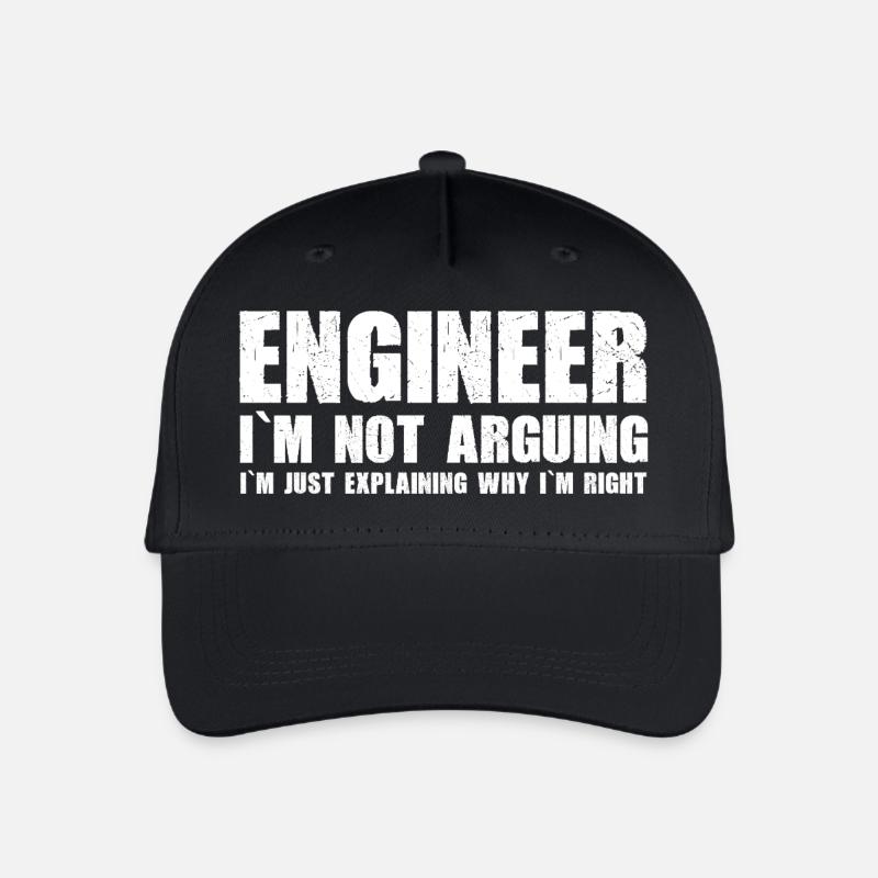 Ingenieur - Ich erkläre nur, warum ich Recht habe - Kinder Bio Basecap - Schwarz