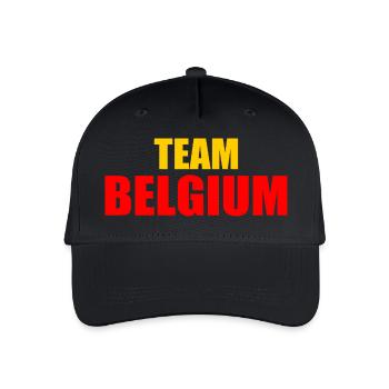 Belgium - Organic Kids’ Baseball Cap - black - Front