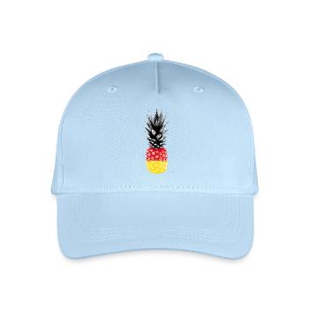 Allemagne, ananas, drapeau, coupe du monde, football - Casquette de baseball bio Enfant - bleu clair - Devant