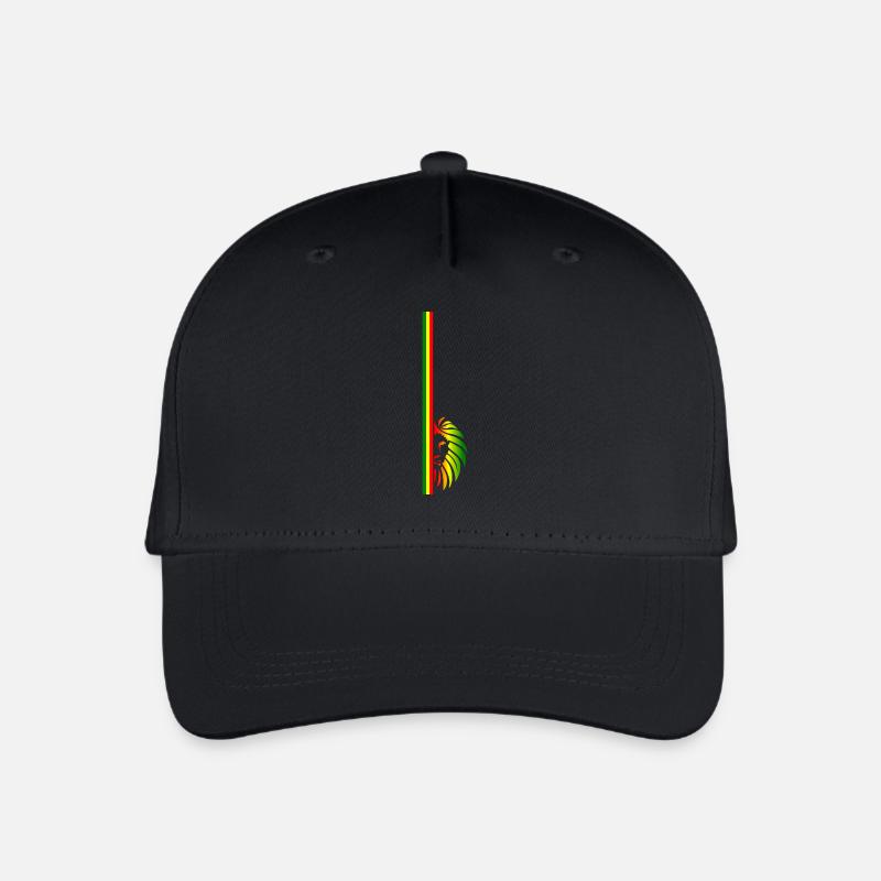 Reggae Lion - Kinder Bio Basecap - Schwarz