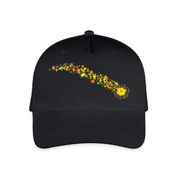 Shooting star extreme - Organic Kids’ Baseball Cap - black - Front