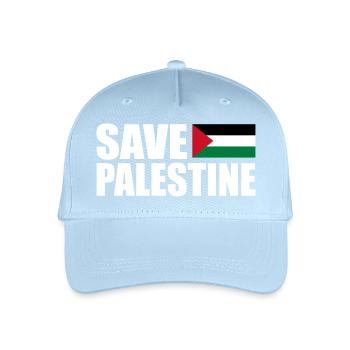SAVE PALESTINE - Organic Kids’ Baseball Cap - light blue - Front