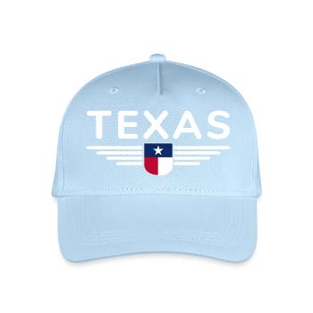 Texas Fan T-Shirt – Lone Star Style - Organic Kids’ Baseball Cap - light blue - Front
