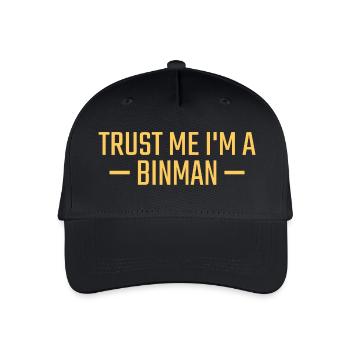 Binman Trust me - Organic Kids’ Baseball Cap - black - Front