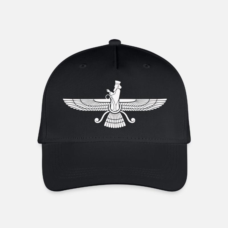 Faravahar Wing Symbol Persia - Organic Kids’ Baseball Cap - black