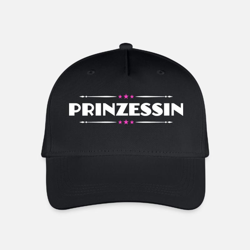 Prinzessin - Kinder Bio Basecap - Schwarz