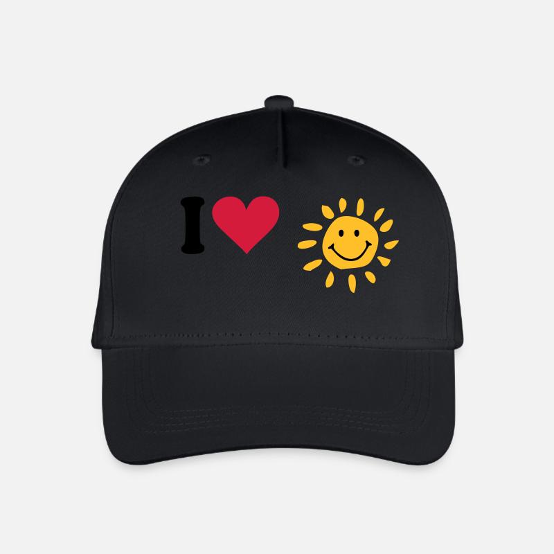 sun - Organic Kids’ Baseball Cap - black