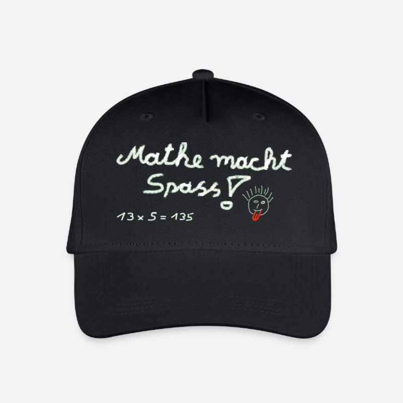 Mathe macht Spass ! - Kinder Bio Basecap - Schwarz