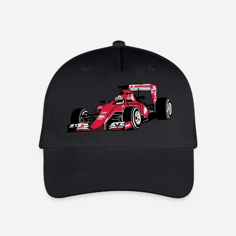 - Rennauto - Motorsport - Kinder Bio Basecap - Schwarz