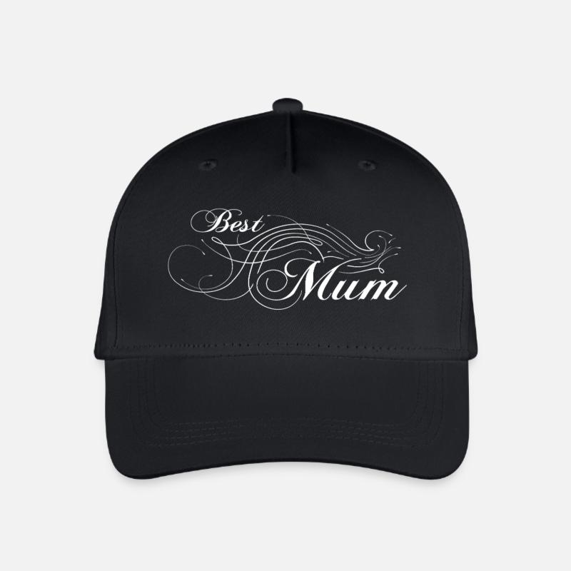 Best Mum - Organic Kids’ Baseball Cap - black