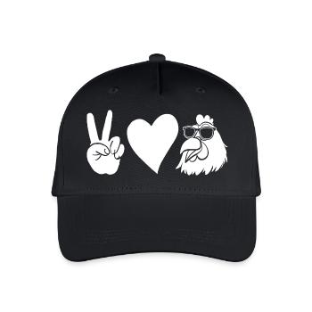 Chickens Hen - Organic Kids’ Baseball Cap - black - Front