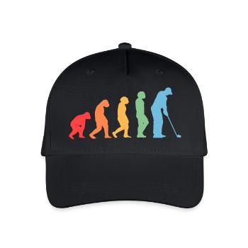 Golfspieler Evolution Golf - Kinder Bio Basecap - Schwarz - Vorne