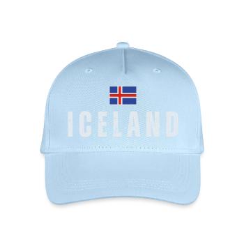 Fierté islandaise, drapeau islandais - Casquette de baseball bio Enfant - bleu clair - Devant