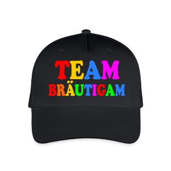 Team bräutigam - Kinder Bio Basecap - Schwarz - Vorne