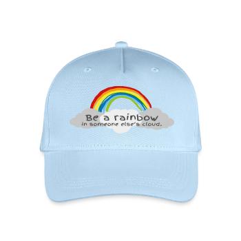 Be a Rainbow in somebody else's Cloud! - Organic Kids’ Baseball Cap - light blue - Front