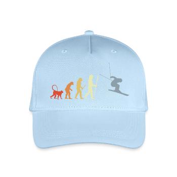 Development of a skier - Organic Kids’ Baseball Cap - light blue - Front