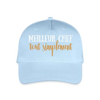 Meilleur chef tout simplement - Casquette de baseball bio Enfant - bleu clair - Devant