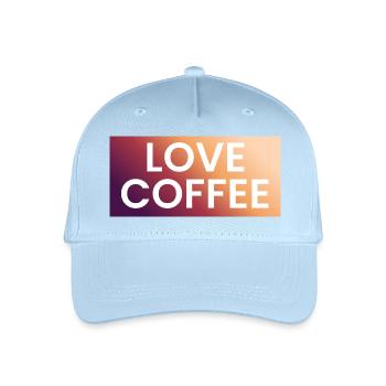 Coffee Love in Gradient - Organic Kids’ Baseball Cap - light blue - Front
