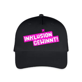 Victoires en inclusion - Casquette de baseball bio Enfant - noir - Devant