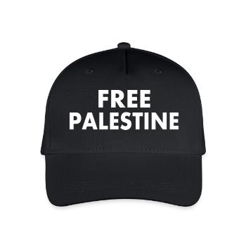 Free palestine - Kinder Bio Basecap - Schwarz - Vorne
