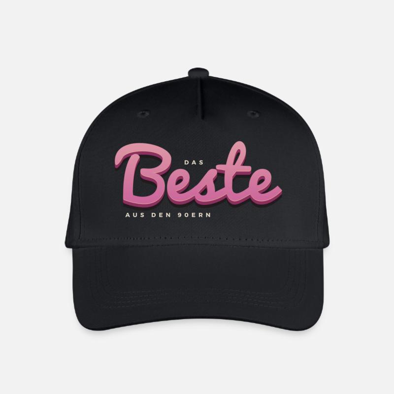 Das Beste aus den 90ern - Kinder Bio Basecap - Schwarz