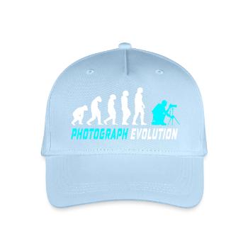 Photograph Evolution - Organic Kids’ Baseball Cap - light blue - Front