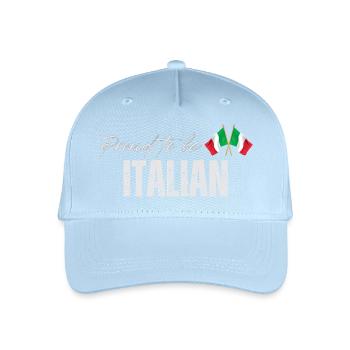 Stolzer Italiener, ich liebe Italien - Kinder Bio Basecap - Hellblau - Vorne
