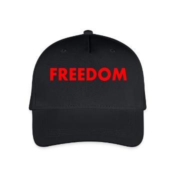 FREEDOM - Organic Kids’ Baseball Cap - black - Front