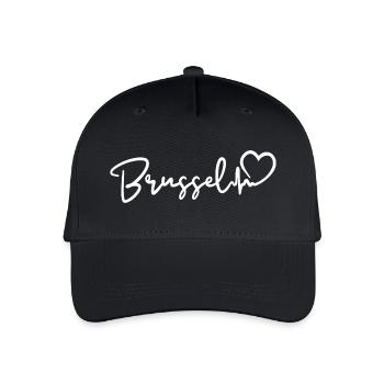 Brussels heartbeat - Organic Kids’ Baseball Cap - black - Front