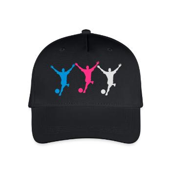 Soccer - Kinder Bio Basecap - Schwarz - Vorne