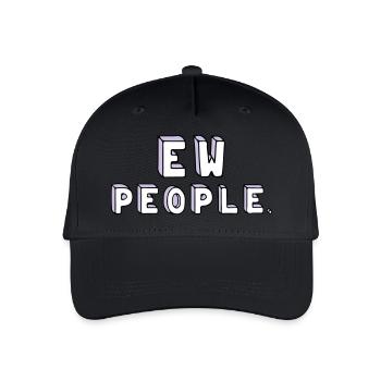 People are stupid. - Organic Kids’ Baseball Cap - black - Front