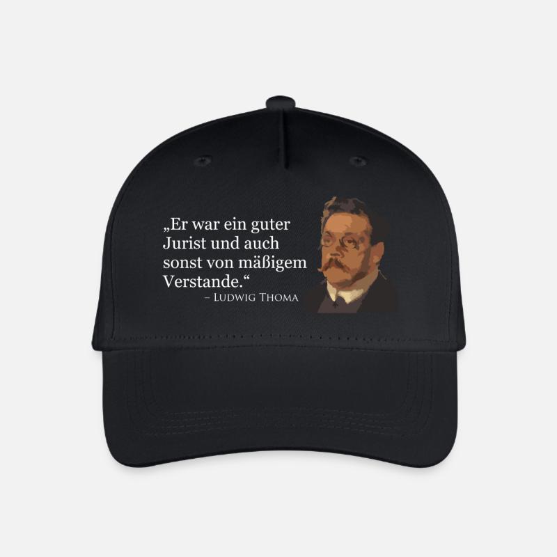 Ludwig Thoma Zitat - Kinder Bio Basecap - Schwarz