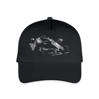 Illustration de voiture de course de formule icône de Grand Prix - Casquette de baseball bio Enfant - noir - Devant