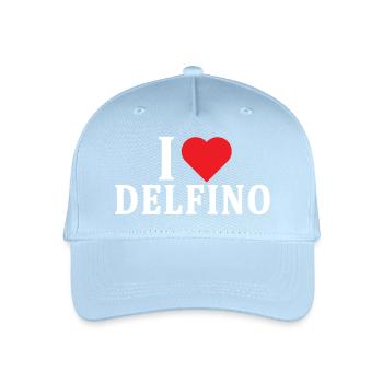 t-shirt I love Dolphin t-shirt gift idea - Organic Kids’ Baseball Cap - light blue - Front