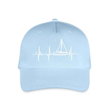 Sailing Heartbeat - Organic Kids’ Baseball Cap - light blue - Front