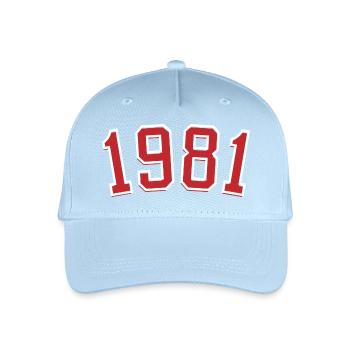 Sport Jahrgang 1981 - Kinder Bio Basecap - Hellblau - Vorne