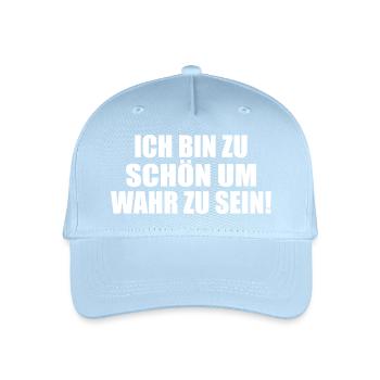 too good to be true Self-absorbed Selfish Selfish - Organic Kids’ Baseball Cap - light blue - Front