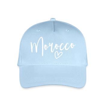 Marokko Herz Frauenliebe Marokko - Kinder Bio Basecap - Hellblau - Vorne