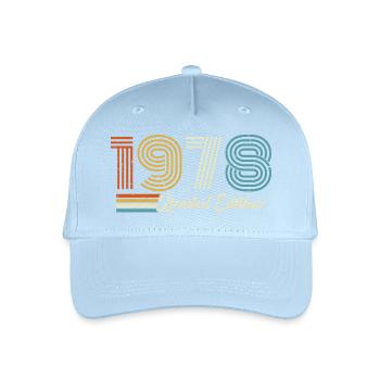 48. Geburtstag 1978 Jahrgang 1978  - Kinder Bio Basecap - Hellblau - Vorne