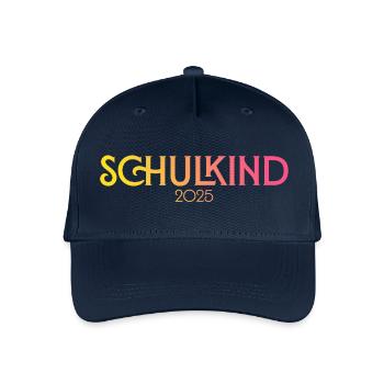 Schulkind 2025 - Kinder Bio Basecap - Navy - Vorne