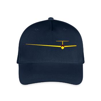segelflugzeug - Kinder Bio Basecap - Navy - Vorne